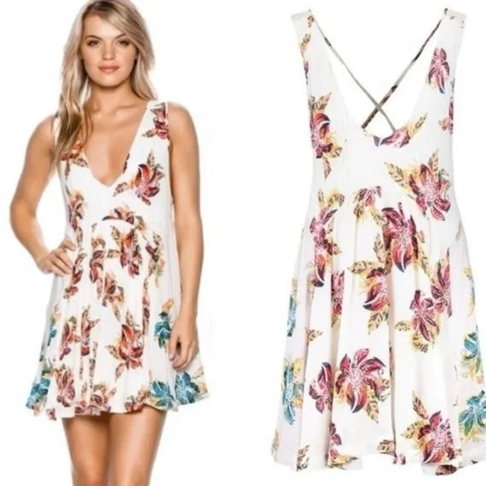 Free People Thought I Was Dreaming Mini Dress Size XS - Picture 5 of 16